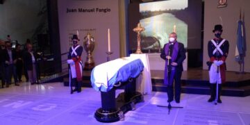 Los restos de Fangio fueron trasladados a su museo