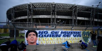 Los homenajes a Maradona