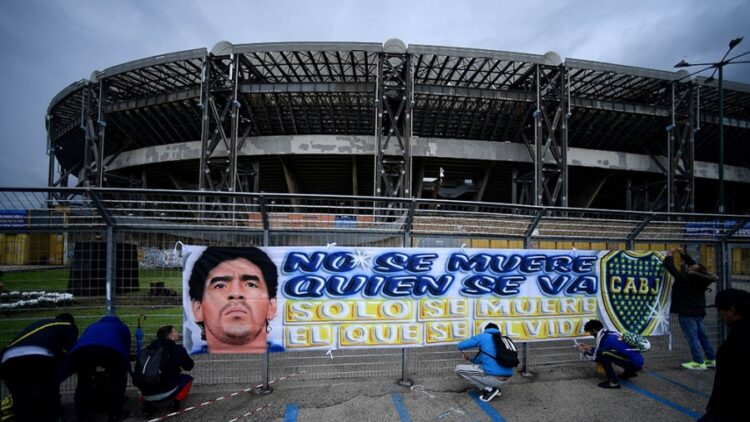 Los homenajes a Maradona