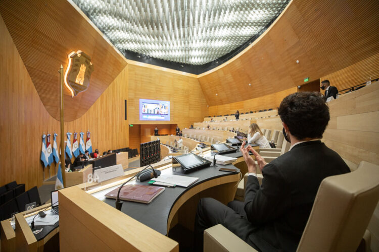 Una simulación parlamentaria en la Legislatura