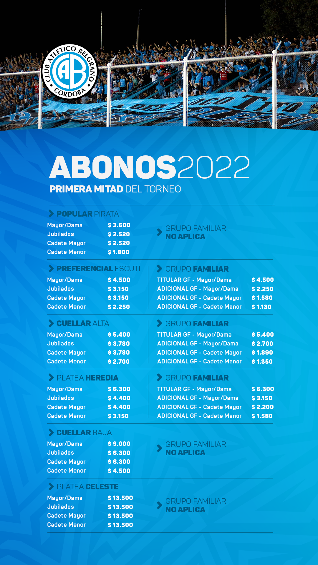 Llamado a los “Piratas”: comenzó la venta de abonos para socios en Belgrano