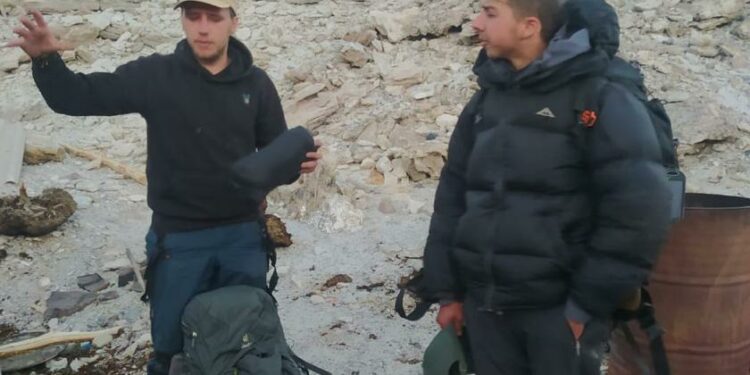 Así socorrieron a dos montañistas franceses cerca del volcán más alto de Catamarca