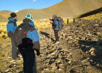 Así socorrieron a dos montañistas franceses cerca del volcán más alto de Catamarca