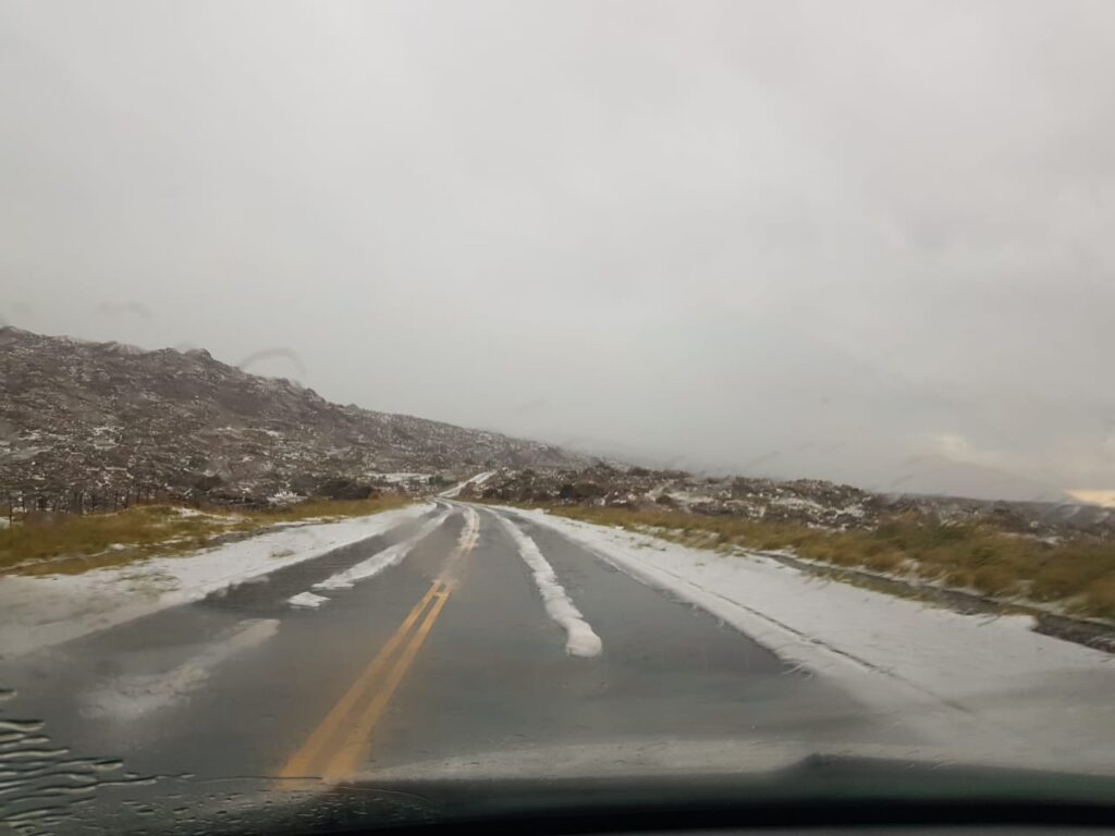 Una granizada sorprendió a Nono y se registraron fuertes tormentas en Traslasierra