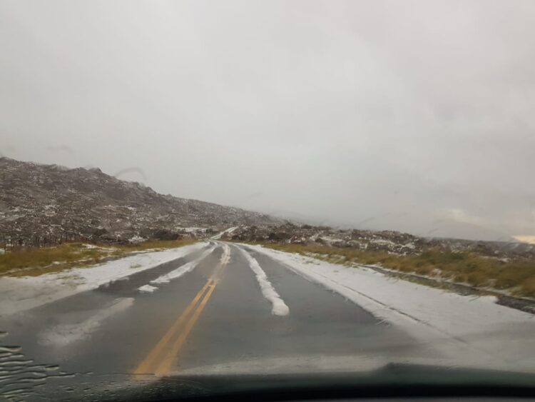 Una granizada sorprendió a Nono y se registraron fuertes tormentas en Traslasierra