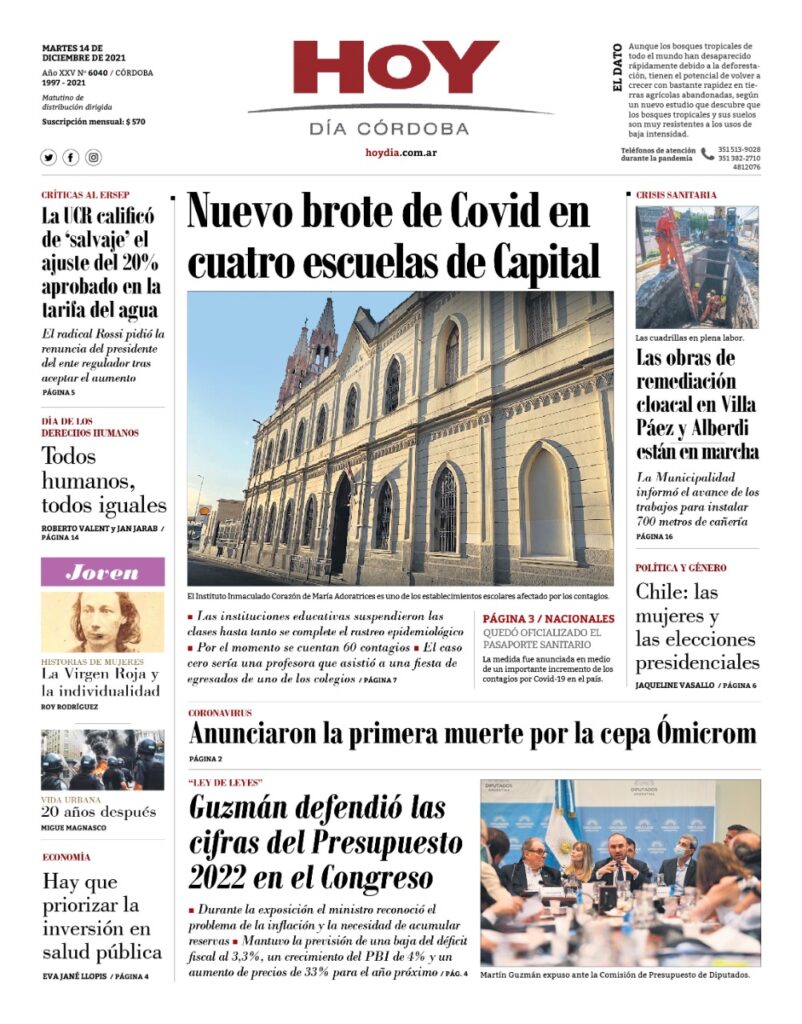 Portada 14.12.2021 Portada 14.12.2021
