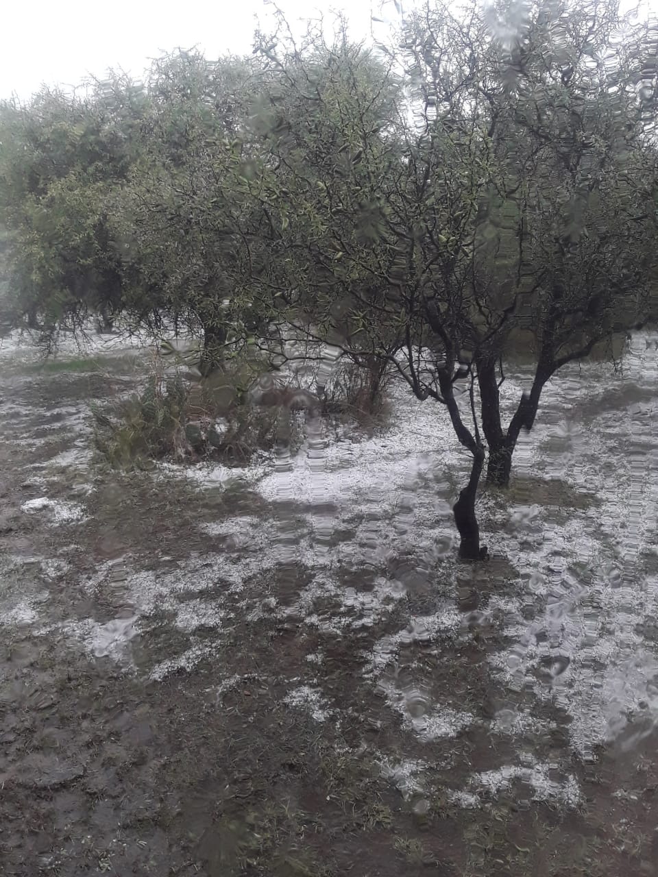 Una granizada sorprendió a Nono y se registraron fuertes tormentas en Traslasierra