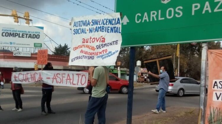 Vecinos de Punilla y Paravachasca rechazan las autovías