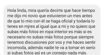 Una chica intimidó a otra para que quite sus fotos de Instagram porque se peleaba con su novio