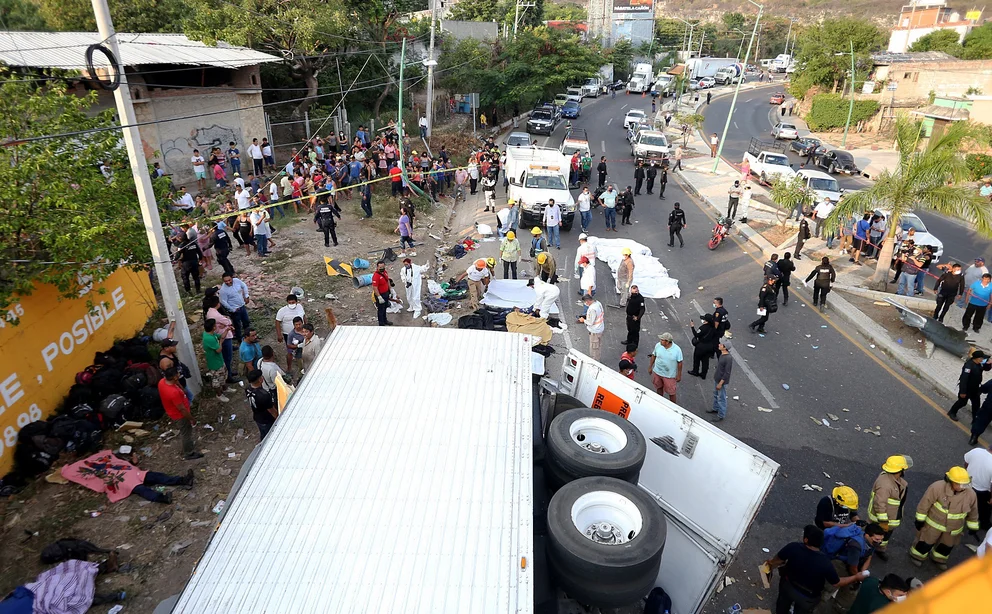 Tragedia en Chiapas: murieron 55 inmigrantes