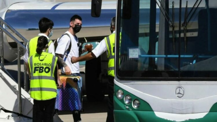 Messi, Di María, Icardi y Paredes ya están en Argentina