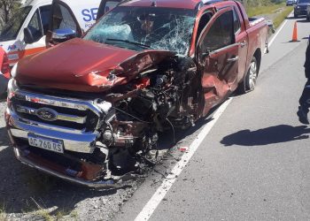 Choque en cadena en las Altas Cumbres: un policía se salvó de milagro