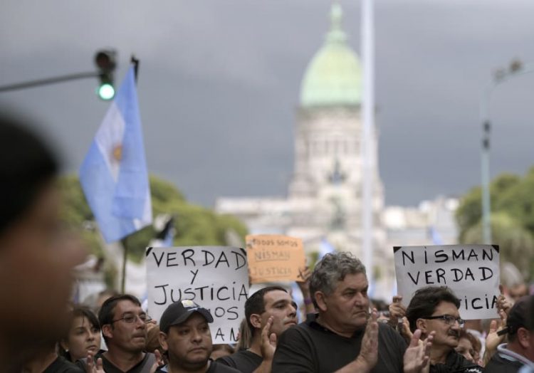 Se realizó una marcha por la muerte de Nisman