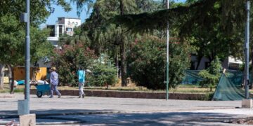 Plaza Jerónimo del Barco: las obras avanzaron un 65%