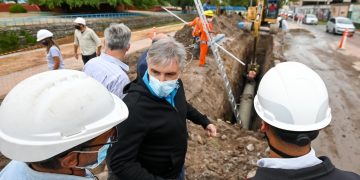 Avance de un 40% en las obras cloacales de Villa Páez y Alberdi