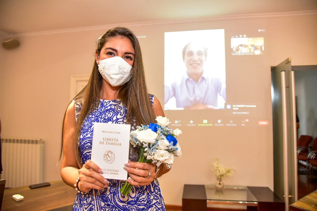 Un casamiento vía Zoom: ella en Córdoba, él en Japón