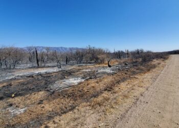 El foco de incendio de San Marcos Sierras se encuentra contenido