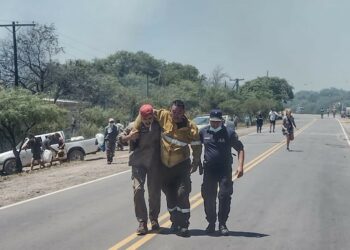 El monte en llamas, una postal que se repite