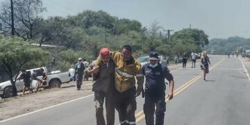 El monte en llamas, una postal que se repite