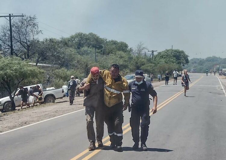 El monte en llamas, una postal que se repite