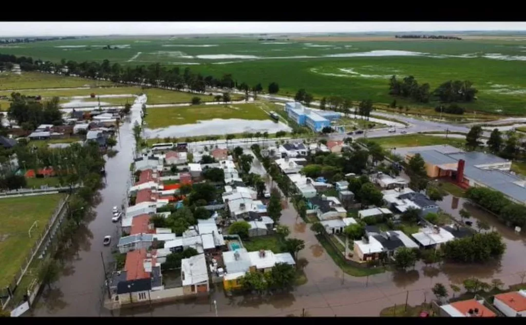 Jovita acumuló 250 milímetros de lluvia y padece de inundaciones