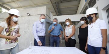 Schiaretti supervisó obras en Juárez Celman