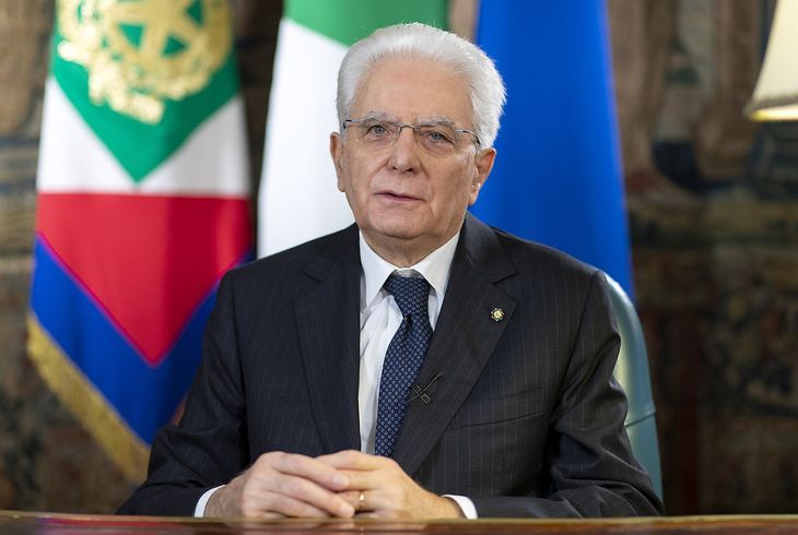 Sergio Mattarella fue reelegido como presidente de Italia