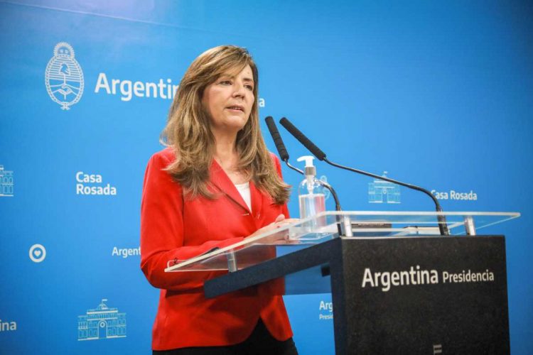 La portavoz presidencial, Gabriela Cerutti.