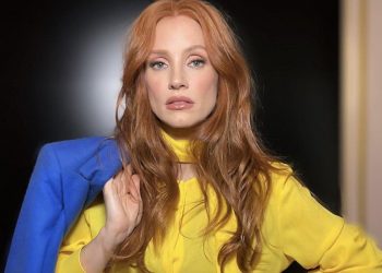 Jessica Chastain fue tendencia por un particular look que los argentinos no dejaron pasar