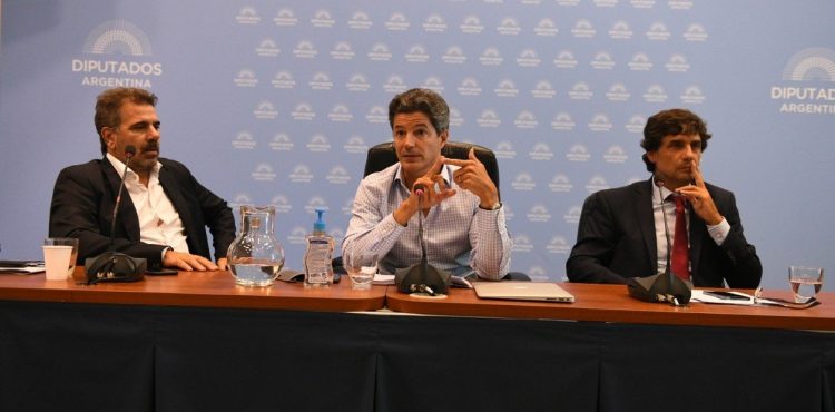 Cristian Ritondo, Luciano Laspina y Hernán Lacunza.