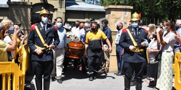 Los restos del “Gato” Romero fueron despedidos en la Casa de la Cultura de Villa Allende