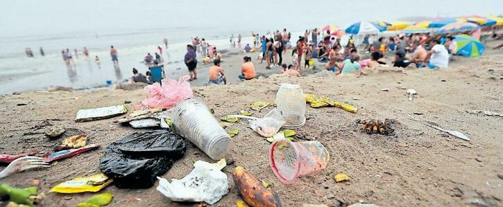 Los principales contaminantes en la costa atlántica son los residuos plásticos y las colillas de cigarrillos