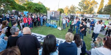 Colocaron un cartel en homenaje a Blas Correas