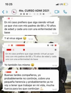 Discutían sobre la presencialidad y un estudiante pateó el tablero con sus dichos