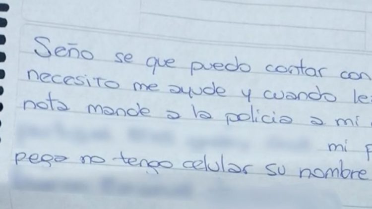 Rescataron a una mujer que denunció violencia de género a través del cuaderno escolar de su hijo