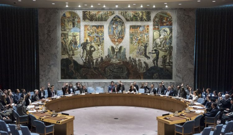 Security Council meeting
Maintenance of international peace and security
Vote