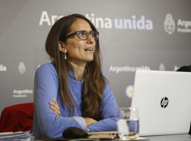 La ministra de Mujeres, Géneros y Diversidad, Elizabeth Gómez Alcorta.