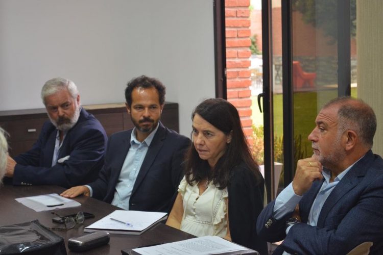 Sebastián García Díaz, y los senadores Carmen Álvarez y Luis Juez.