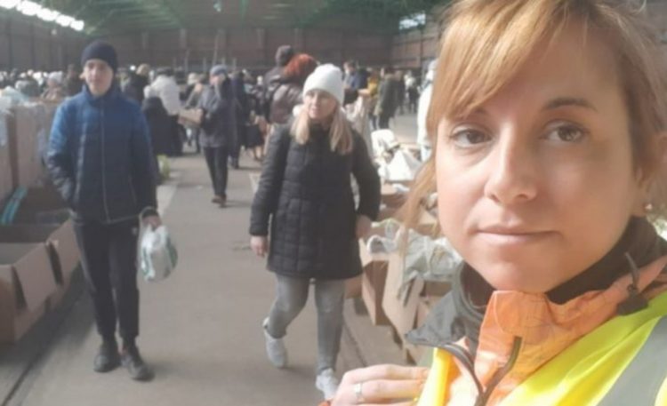 Carolina Lisiecki desde el centro de refugiados de Polonia.