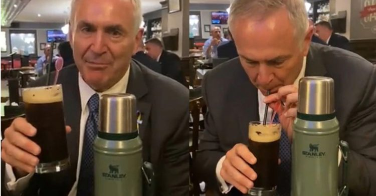 El embajador de Estados Unidos probó su primer fernet en su visita Córdoba y la reacción fue excepcional