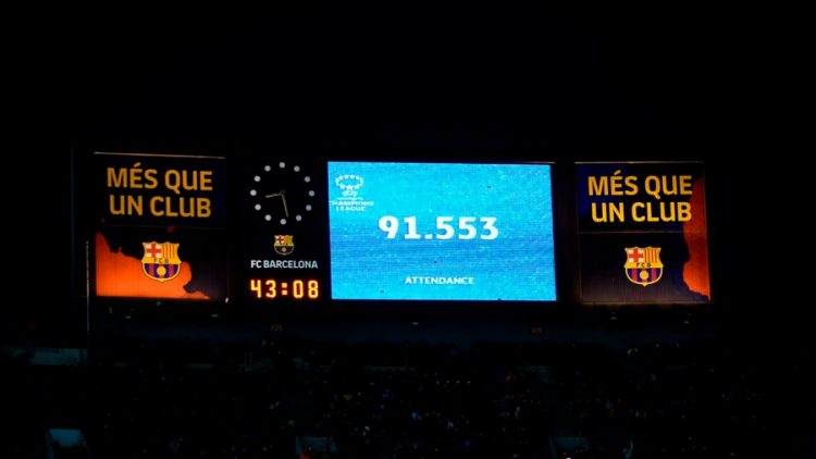 Récord mundial de asistencia en Barcelona-Real Madrid