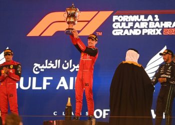 Charles Leclerc le dio a Ferrari el GP de Bahréin