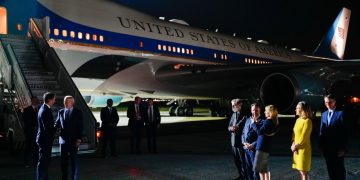 Biden llegó a Bruselas para asistir a reuniones del G7 y la OTAN