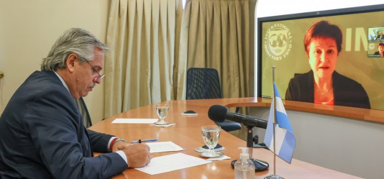 Alberto Fernández dialogó con Georgieva ante de la reunión con el FMI para aprobar el acuerdo