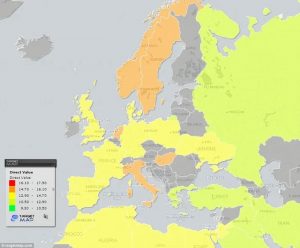 Elaboran un mapa con los países donde los hombres tiene los penes más grandes