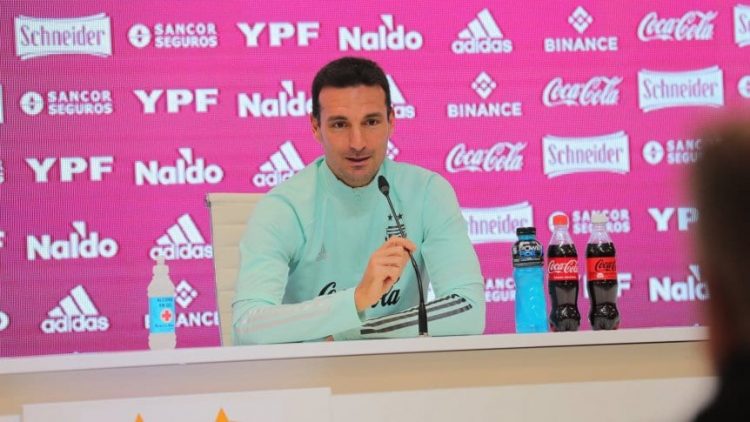 Scaloni: "Estamos para competir con las mejores selecciones"