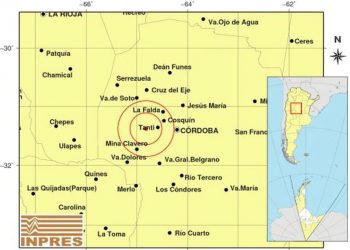 Un temblor de 3.3 grados sacudió las cercanías de Tanti