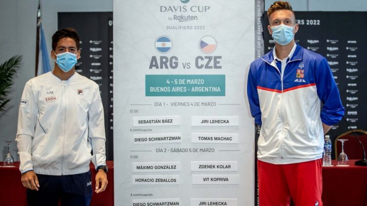 Sebastián Báez abre la serie entre Argentina y Republica Checa