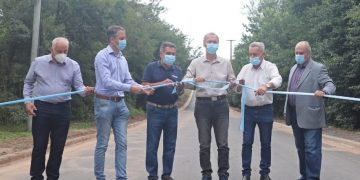 Unquillo: Schiaretti habilitó la pavimentación de calle Sarmiento