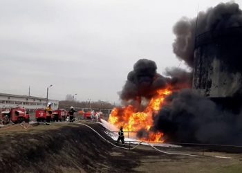 Rusia acusó a Ucrania de atacar un depósito de combustible en su territorio